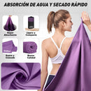 2 Serviettes en Microfibre | Violet ou Bleu