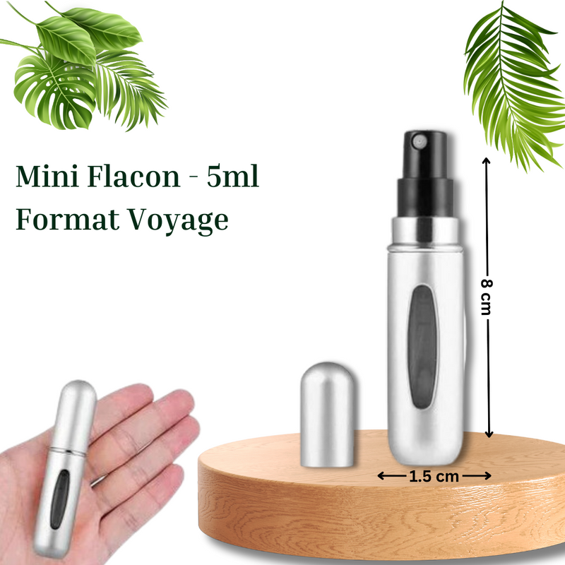 2 Mini flacons de parfum rechargeables