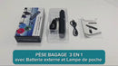 Pèse Bagage Electronique 3 en 1 | Rechargeable