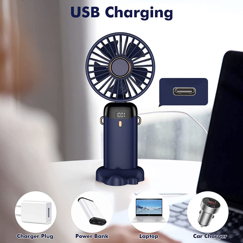 Mini Ventilateur Rechargeable + Grande Serviette en Microfibre Ultra-Absorbante