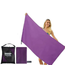 2 Serviettes en Microfibre | Violet ou Bleu