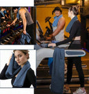 Mini Ventilateur Rechargeable + Grande Serviette en Microfibre Ultra-Absorbante